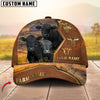 Joycorners Cow Family Rustic Leather Farm View Custom Name 3D Cap (10 cattle Breeds)