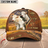 Joycorners Cow Family Rustic Leather Farm View Custom Name 3D Cap (10 cattle Breeds)