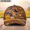 Joycorners Cow Family Rustic Leather Farm View Custom Name 3D Cap (10 cattle Breeds)