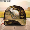 Joycorners Cattle Cow Dark Leather Gold Accent Western Personalized Name 3D Cap (10 Breeds)
