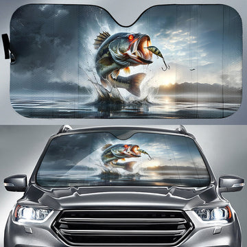 Joycorners Bass Fishing Car Auto Sun Shade