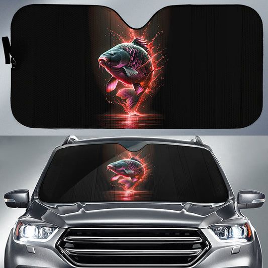 Joycorners Crappie Fishing Car Auto Sun Shade