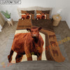 Joycorner Cattle Cow Farm Scene Bedding Set 3D All Over Printed (8 Breeds)