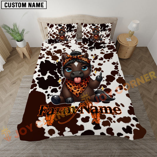 Joycorner Horse Funny Farm Animal Bedding Set 3D All Over Printed