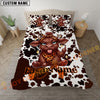 Joycorner Red Angus Cute Cow Attitude Bedding Set 3D All Over Printed