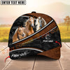 Joycorners Horse Brown Leather Pattern With Dotted Camo Personalized Name 3D Cap (9 Breeds)