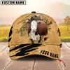 Joycorners Cattle Cow Golden Line With Yellow Leather Personalized Name 3D Cap (8 Cattle Breeds)