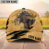 Joycorners Horse Golden Line With Yellow Leather Personalized Name 3D Cap (9 Breeds)