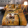 Joycorner Cattle Cow Western Leather Bedding Set 3D All Over Printed  (8 Breeds)