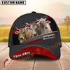 Joycorners Cattle Cow Honeycomb Metal Industrial Personalized Name 3D Cap (10 Breeds)
