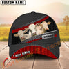 Joycorners Cattle Cow Honeycomb Metal Industrial Personalized Name 3D Cap (10 Breeds)