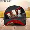 Joycorners Cattle Cow Honeycomb Metal Industrial Personalized Name 3D Cap (10 Breeds)