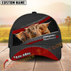 Joycorners Cattle Cow Honeycomb Metal Industrial Personalized Name 3D Cap (10 Breeds)