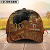 Joycorners Cattle Cow Tooled Leather Floral Western Personalized Name 3D Cap (10 Breeds)