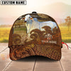 Joycorners Cattle Cow Tooled Leather Floral Western Personalized Name 3D Cap (10 Breeds)