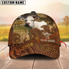 Joycorners Cattle Cow Tooled Leather Floral Western Personalized Name 3D Cap (10 Breeds)