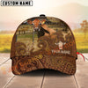 Joycorners Cattle Cow Tooled Leather Floral Western Personalized Name 3D Cap (10 Breeds)