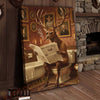 Joycorners Deer Reading Breaking News with Sunglasses Wrapped Canvas