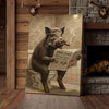 Joycorners Boar Reading Farm Times Newspaper Wrapped Canvas