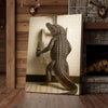 Joycorners Alligator Holding Beer at Urinal Wrapped Canvas