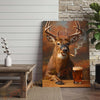 Joycorners Deer with Beer Mug and Smoke Wrapped Canvas