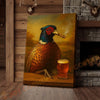 Joycorners Pheasant with Beer Glass and Smoke Wrapped Canvas