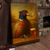 Joycorners Pheasant with Beer Glass and Smoke Wrapped Canvas