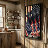 Joycorners Patriotic Black Angus Cow Trio Wrapped in American Flag 1776–2026 Personalized Name 3D Canvas Poster
