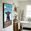 Joycorners Patriotic Black Angus Cow with USA Scarf Fireworks Patriotic Personalized Name 3D Canvas Poster