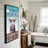 Joycorners Patriotic Charolais Cow with USA Scarf Fireworks Patriotic Personalized Name 3D Canvas Poster