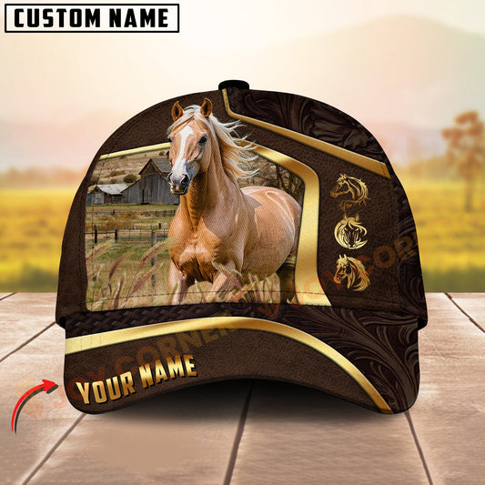 Joycorners Personalized Palomino Horse Cap Country Farm Golden New Style 3D Print Hat