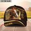 Joycorners Personalized Horse Cap Country Farm Golden New Style 3D Print Hat  (8 Breeds)