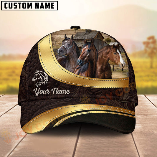 Joycorners Personalized Quarter Horse Cap Country Farm Style 3D Print Hat