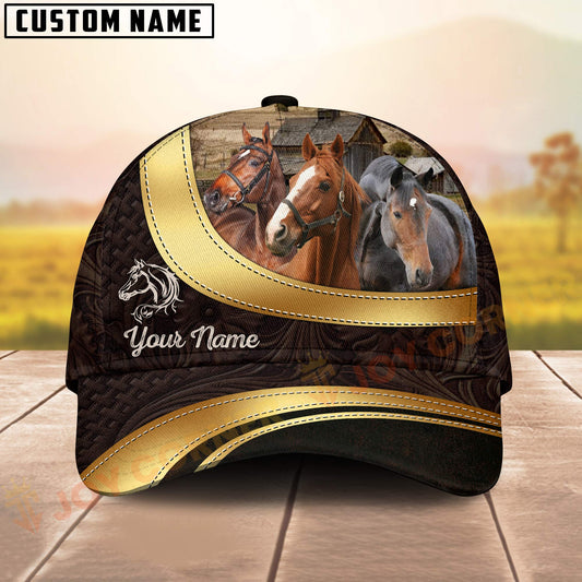 Joycorners Personalized Thoroughbred Horse Cap Country Farm Style 3D Print Hat