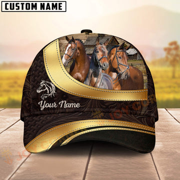Joycorners Personalized Warmblood Horse Cap Country Farm Style 3D Print Hat