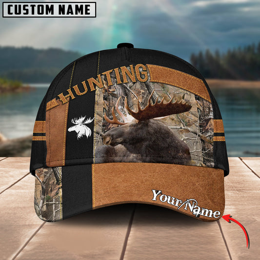 Joycorners Moose Hunting Camo Leather Pattern Personalized Cap 3D Printed Multicolor (6 colors)