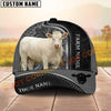 Joycorners Cattle Cow Black Engraved On Farm Customized Name 3D Classic Cap (8 Breeds)