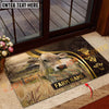 Joycorners Cattle Cow Farm Field Golden Curve Pattern Personalized Name 3D Doormat (10 Breeds)