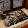 Joycorners Cattle Cow Honeycomb Leather Curve Pattern Personalized Name 3D Doormat (10 Breeds)