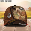 Joycorners Horse Leather Farm Landscape Pattern Personalized Name 3D Classic Cap (8 Breeds)