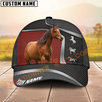 Joycorners Horse Ranch Style Mesh Cap Personalized Name All Over Print Cap
