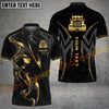 Joycorners Truck Gold Tribal Pattern Graphic Shirt Multi Options Personalized Name 3D Shirt (4 Colors)