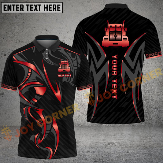 Joycorners Truck Gold Tribal Pattern Graphic Shirt Multi Options Personalized Name 3D Shirt (4 Colors)