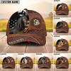 Joycorners Horse Couple Horse With American Flag 3D Pattern  Personalized Name 3D Classic Cap (8 Breeds)