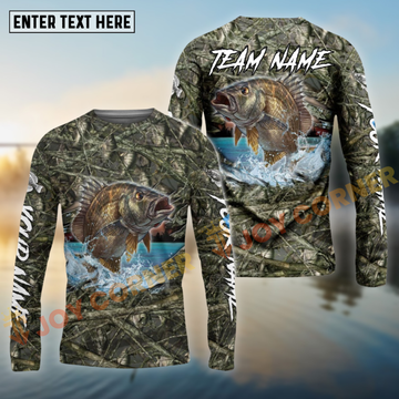 Joycorners Panfish Fishing Camouflage Customize Name 3D Shirts