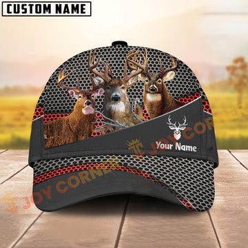 Joycorners Hunting Style Metal Mesh Cap Personalized Name 3D Cap