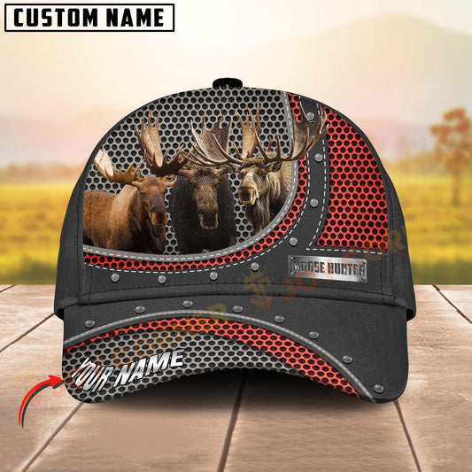 Joycorners Hunting Style Metal Pattern Mesh Cap Personalized Name 3D Cap