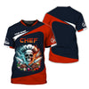 Joycorners Personalized Chef Skull Shirt - Unleash Your Culinary Passion MT2509