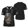 Joycorners Personalized Chef Skeleton Shirt - Cook in Style with a Fiery Flair MT2509