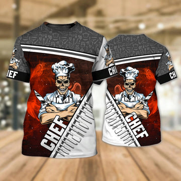 Joycorners Best Gift For Chef, 3D All Over Print Shirt Hoodie Master Chef, Cooking Lover 3D Clothings, Cooker Gifts